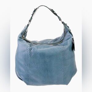 Reed Krakoff blue Snakeskin shoulder bag.Gorgeous w/2 diff straps.Perfect cond.